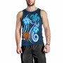 Papua New Guinea Personalised Men Tank Top - Turtle and Tribal Tattoo Of Polynesian 4