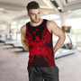 Fiji Polynesian Men Tank Top Map Red 4