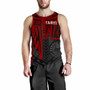 Tahiti Men Tank Top - Tahiti Seal In Heartbeat Patterns Style (Red) 1