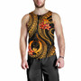 Pohnpei Micronesian Men Tank Top - Gold Plumeria 4