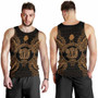 Niue Polynesian Men Tank Top Map Gold 3