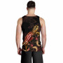 Palau Men Tank Top - Turtle With Blooming Hibiscus Gold 4