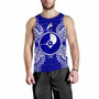 Yap Polynesian Men Tank Top Map Blue 1