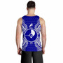 Yap Polynesian Men Tank Top Map Blue 2