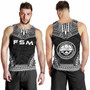 Federated States Of Micronesia Men Tank Top - Polynesian Chief Black Version 3