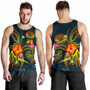 American Samoa Polynesian Men Tank Top - Legend of American Samoa (Blue) 4