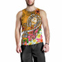 Guam Men Tank Top - Turtle Plumeria (Gold) 2