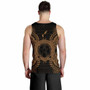 Northern Mariana Islands Polynesian Men Tank Top Map Gold 2