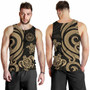 Tahiti Men Tank Top - Gold Tentacle Turtle 2