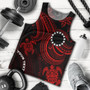 Cook Islands Custom Personalised Men Tank Top - Red Turtle