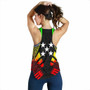 Gambier Islands Women Racerback Tank - Polynesian Tattoo Reggae 2