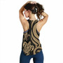 Yap Micronesian Women Racerback Tank - Gold Tentacle Turtle 3