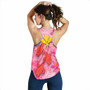 Hawaii Women Racerback Tank - Polynesian Pink Plumeria Turtle 4