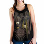 American Samoa Polynesian Women Racerback Tank - Eagle Coat Of Arms 1