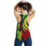 Kosrae Micronesian Women Racerback Tank - Reggae Tentacle Turtle 3