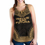 Wallis And Futuna Women Racerback Tank - Polynesian Chief Gold Version 1