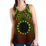 Polynesian Cook Islands Women Racerback Tank - Reggae Vintage Polynesian Patterns 2