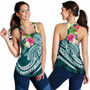 American Samoa Polynesian Women Racerback Tank- Summer Plumeria 4