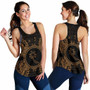 Chuuk Polynesian Women Tank Top Map Gold 3