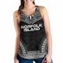 Norfolk Island Women Racerback Tank - Polynesian Chief Black Version 1