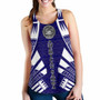 American Samoa Women Racerback Tank - Polynesian Tattoo Flag 1