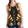 Palau Women Racerback Tank - Polynesian Tattoo Gold 1