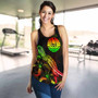 Tahiti Polynesian Women Tank Top - Turtle With Blooming Hibiscus Reggae 5