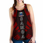 Samoa Women Racerback Tank - Polynesian Tattoo Red 1