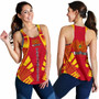 Papua New Guinea Women Racerback Tank - Polynesian Tattoo Flag 3