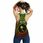 Polynesian Chuuk Personalised Women Racerback Tank - Reggae Vintage Polynesian Patterns 3