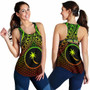 Polynesian Chuuk Personalised Women Racerback Tank - Reggae Vintage Polynesian Patterns 4