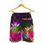 Polynesian Hawaii Personalised Kanaka Maoli Men Shorts - Summer Hibiscus 2