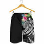 The Philippines Men Shorts - Summer Plumeria (Black) 2