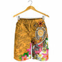 Tahiti Men Shorts - Turtle Plumeria (Gold) 3