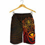 Polynesian Hawaii Shorts (Men) - Red Turtle Manta Ray 2