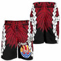 Tahiti Polynesian Custom Personalised Men Shorts - Tribal Wave Tattoo Flag Style 3