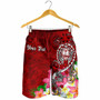 Guam Custom Personalised Men Shorts - Turtle Plumeria (Red) 3
