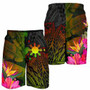 The Philippines Polynesian Men Shorts - Hibiscus and Banana Leaves 3