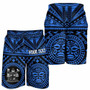 Fiji Personalised Men Short - Fiji Seal With Polynesian Tattoo Style ( Blue) 3