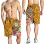 FSM Men Shorts - Turtle Plumeria (Gold) 4