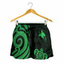 Papua New Guinea Women Shorts - Green Tentacle Turtle 2