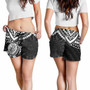 Polynesian Shorts (Women) - Polynesian White Turtle 3