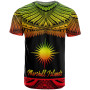 Marshall Islands Polynesian Custom Personalised T-Shirt - Marshall Islands Pride Reggae Version 2