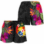 Tonga All Over Print Women Shorts - Polynesian Hibiscus Pattern 1