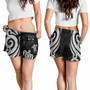 Fiji Women Shorts - White Tentacle Turtle Crest 4