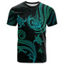 Fiji Personalised Custom T-Shirt - Polynesian Turtle With Pattern 1