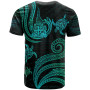 Fiji Personalised Custom T-Shirt - Polynesian Turtle With Pattern 2