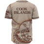 Cook Islands Baseball Shirt - Hibiscus Flowers Vintage Style