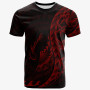 Chuuk T-Shirt - Polynesian Pattern Style Red Color 1