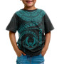 Pohnpei Polynesian T-Shirt - Pohnpei Waves (Turquoise)